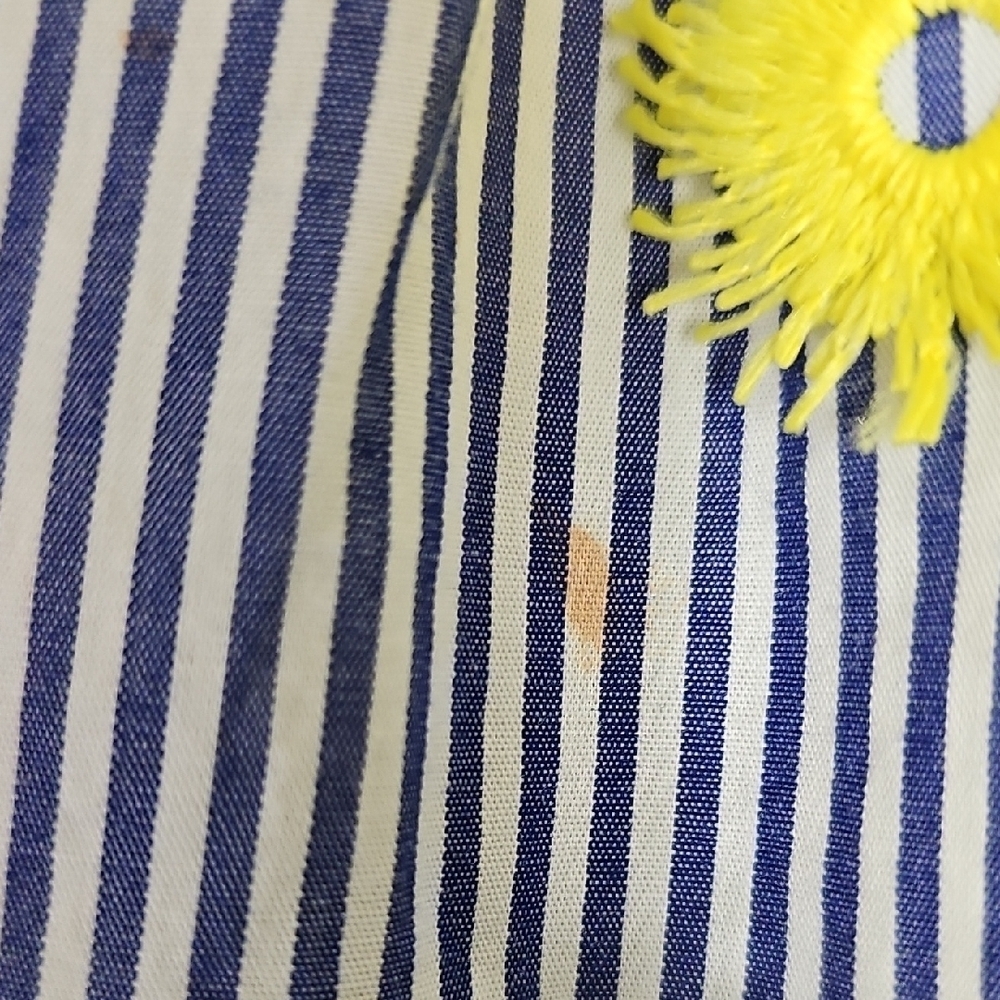 Lou & Grey Blue and White Striped Dress with Yellow Accents - Picture 3 of 8